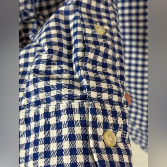 Ralph Lauren White Blue Check Casual Long Sleeve Button Down Shirt SKU0697 - Picture 7 of 11